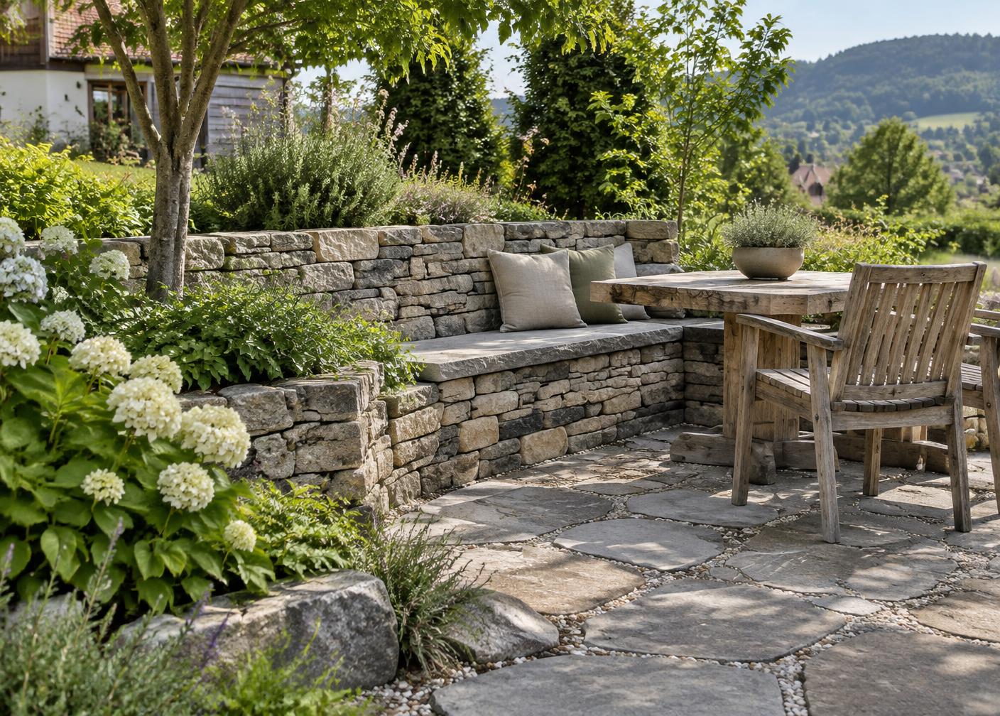 Sitzplatz & Naturstein: Gartenbau in Hinwil