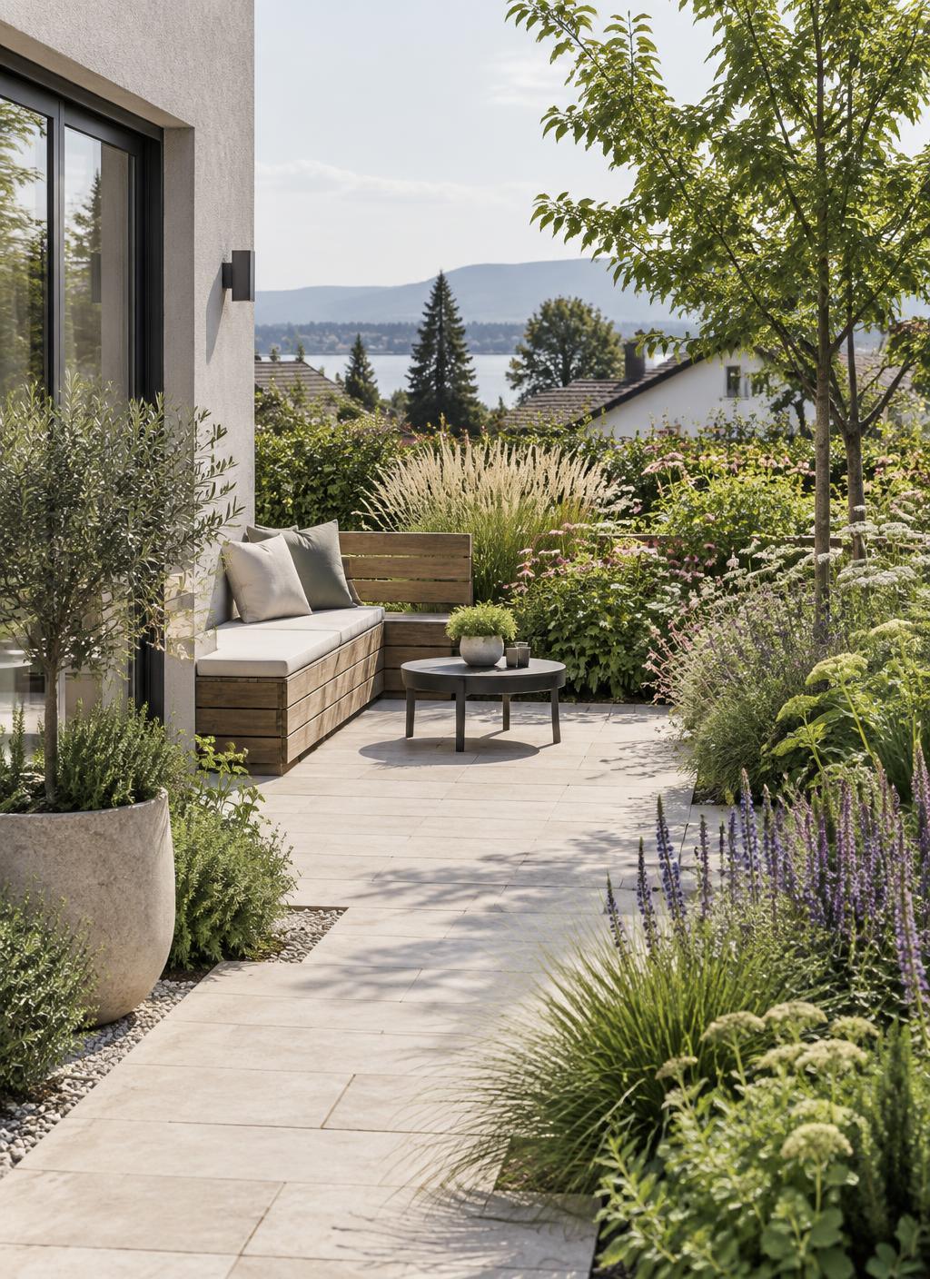 Terrasse & Bepflanzung in Uster